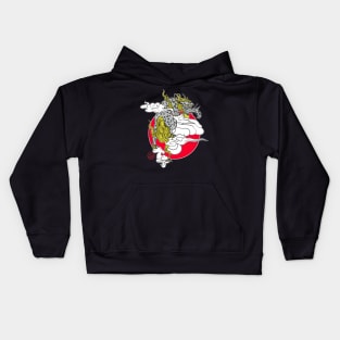 Baku 獏 the dream devourer in the clouds Kids Hoodie